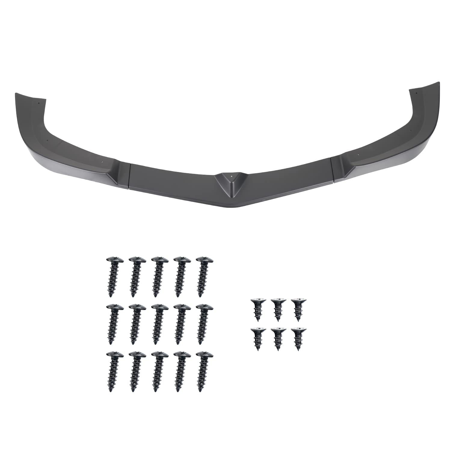 Matte Black Spec-D Tuning Front Bumper Lip Splitter Spoiler 3PC Compatible with 2012-2014 Mercedes Benz W204