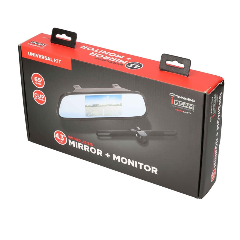 Wireless iBeam 4.3 Inch Mirror/Monitor and Camera (TE-WKMR43)