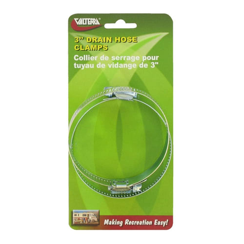 Hose Clamp Valterra H03-0058VP - 3" x 1/2", Pair, Silver