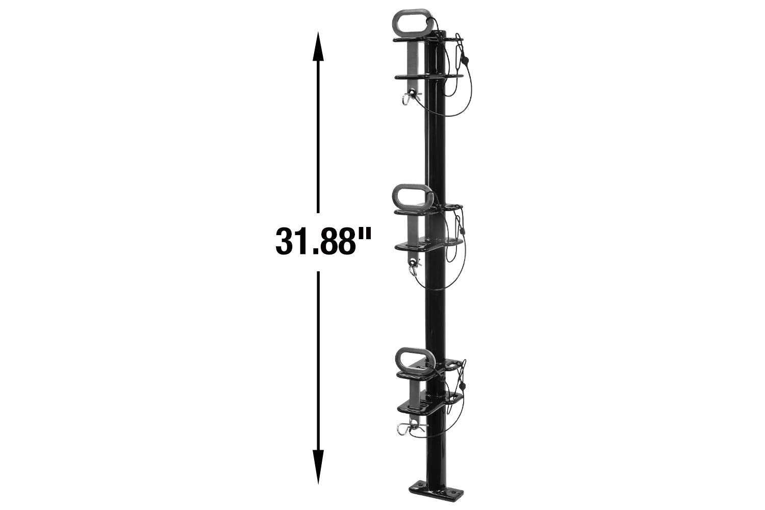 3 Position Buyers Products LT13 Trimmer Rack for Landscape Trailers, Holds 3 Weed Eaters, Made in The USA, Trimmer Rack for Lawn Care Equipment, Landscape Tools
