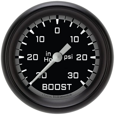 AX341GBPF Classic Instruments Gray 2-5/8" Boost/Vacuum Gauge AutoCross