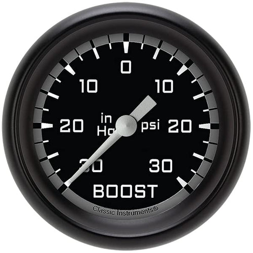 AX341GBPF Classic Instruments Gray 2-5/8" Boost/Vacuum Gauge AutoCross