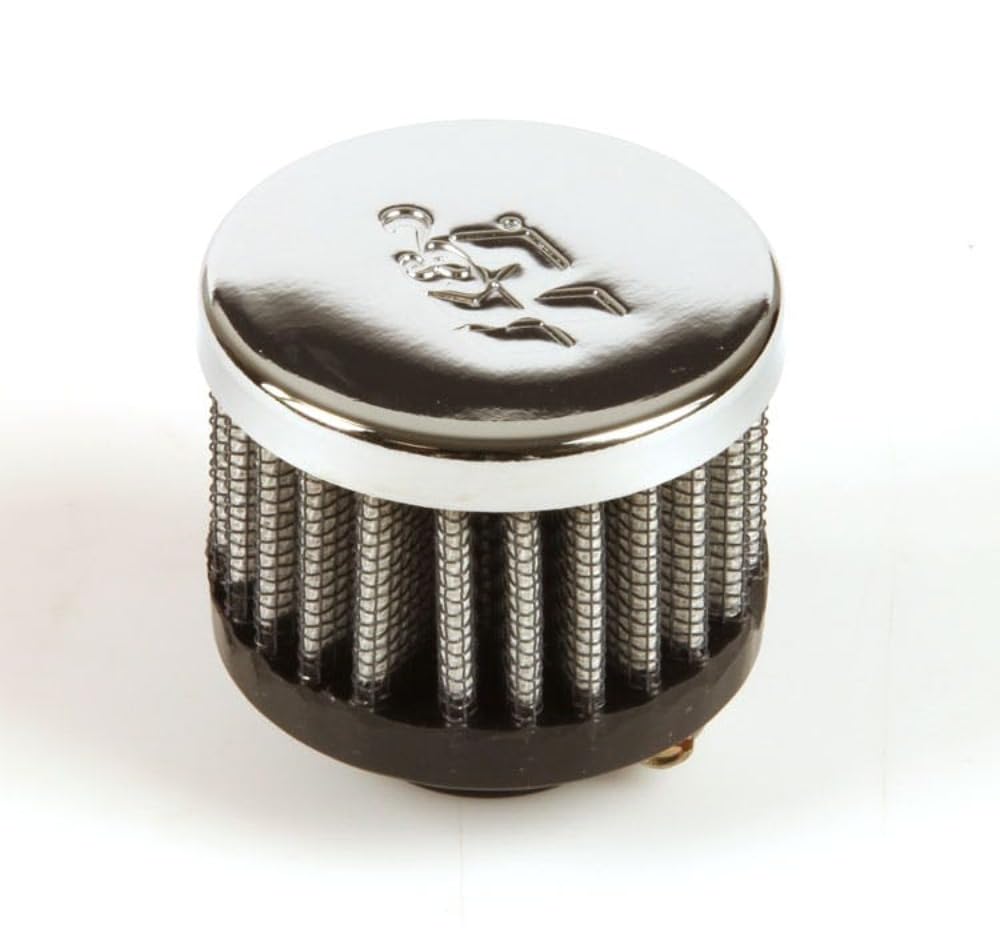 K&N Air Filter/ Breather Vent: High Performance, Premium, Washable, Replacement Engine Filter: Flange Diameter: 0.625 In, Filter Height: 1.5 In, Flange Length: 0.4375 In, Shape: Breather, 62-1340