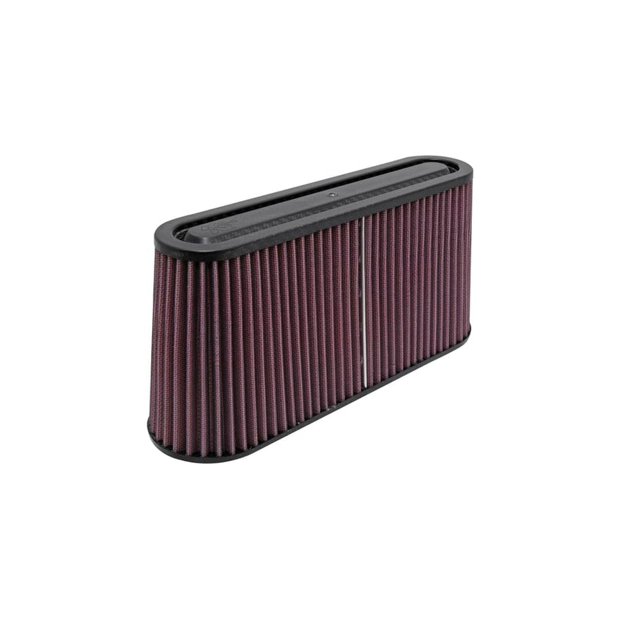High-Flow K&N Original Lifetime Universal Air Filter - Carbon Fiber Top and Base: High Performance, Premium, Washable: Filter Height: 5.75 In, Flange Length: 1 In, Shape: Oval Straight, RP-5105