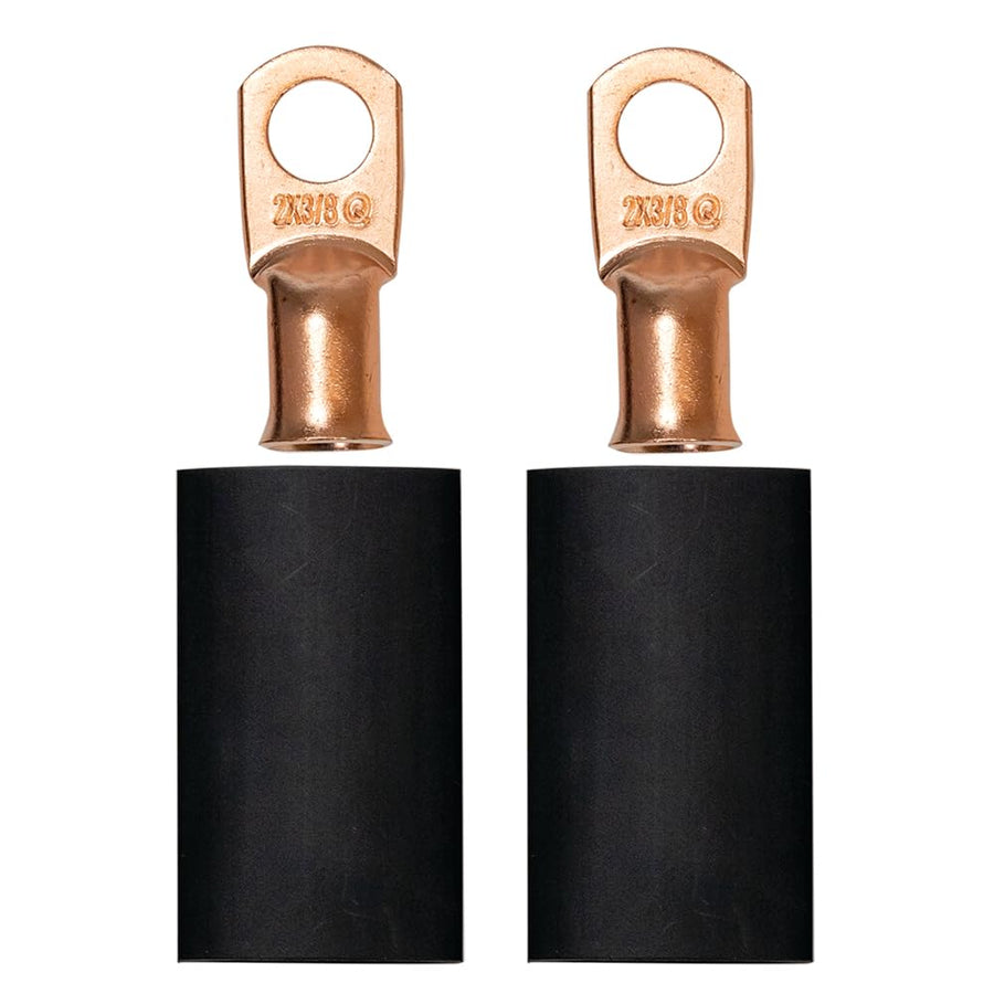 Battery Cable Terminal Kit Moroso 74169 for Crimp/Solder, 2 Ga Wire, 3/8 Diameter Stud, Pack of 2