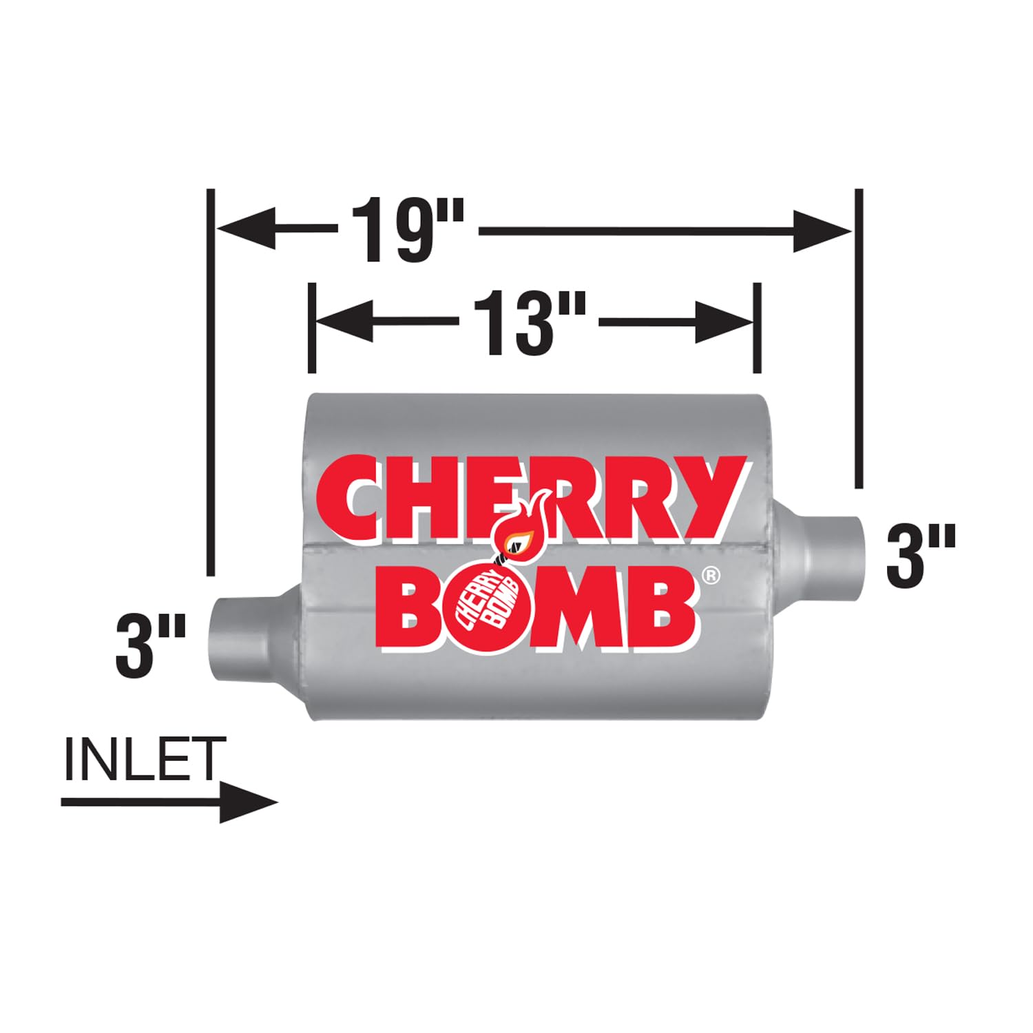Exhaust Muffler Cherry Bomb 7407CB