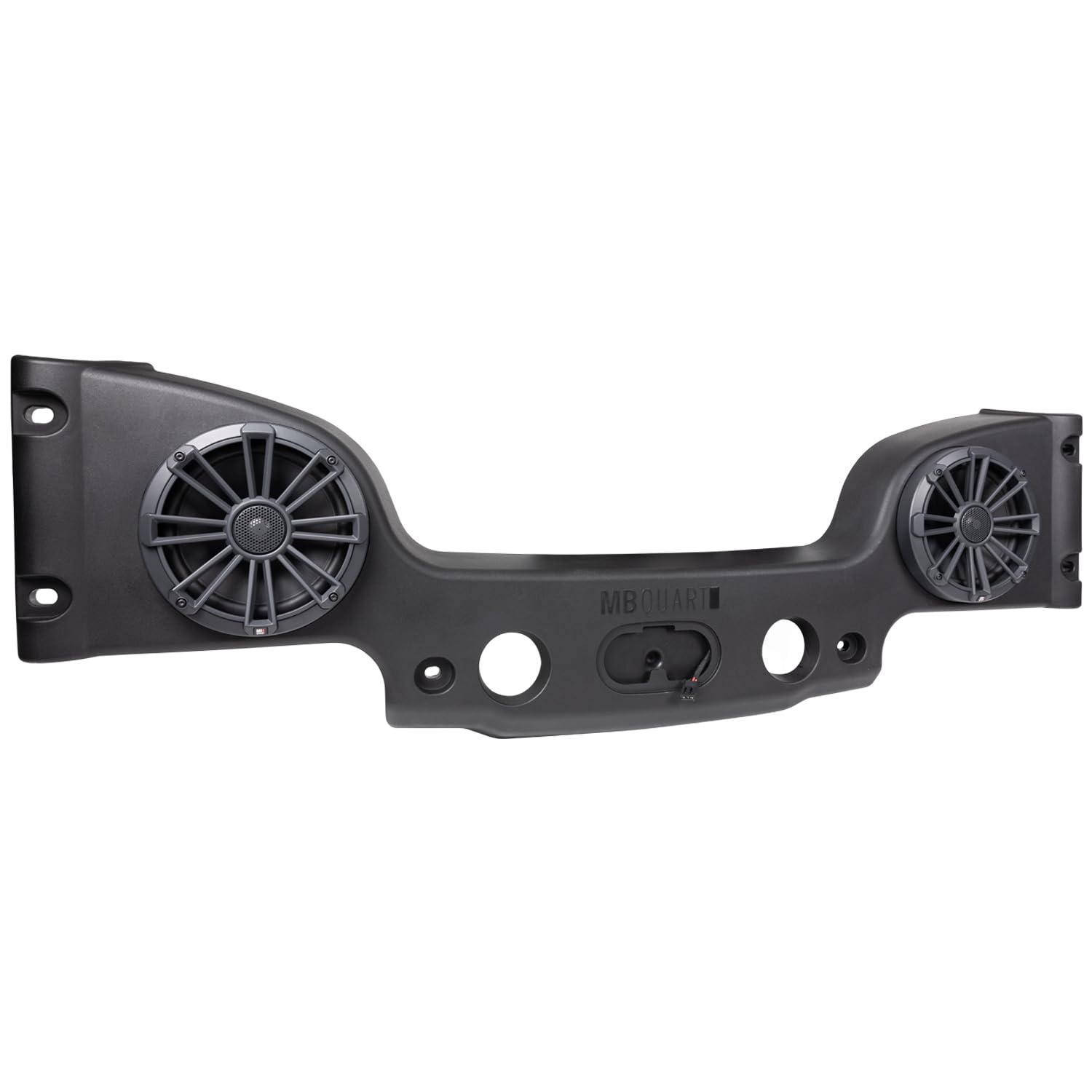MB Quart Rear Overhead Soundbar MBQJK-28C - Jeep Wrangler JK (2007-2018) Dual 8" Coaxial Speakers, Titanium Tweeters, 140W Peak Power, OEM Replacement, Interchangeable Grilles