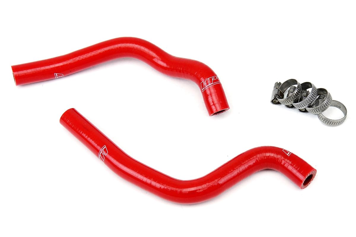 Red HPS 57-1370-RED Silicone Radiator Coolant Hose Kit