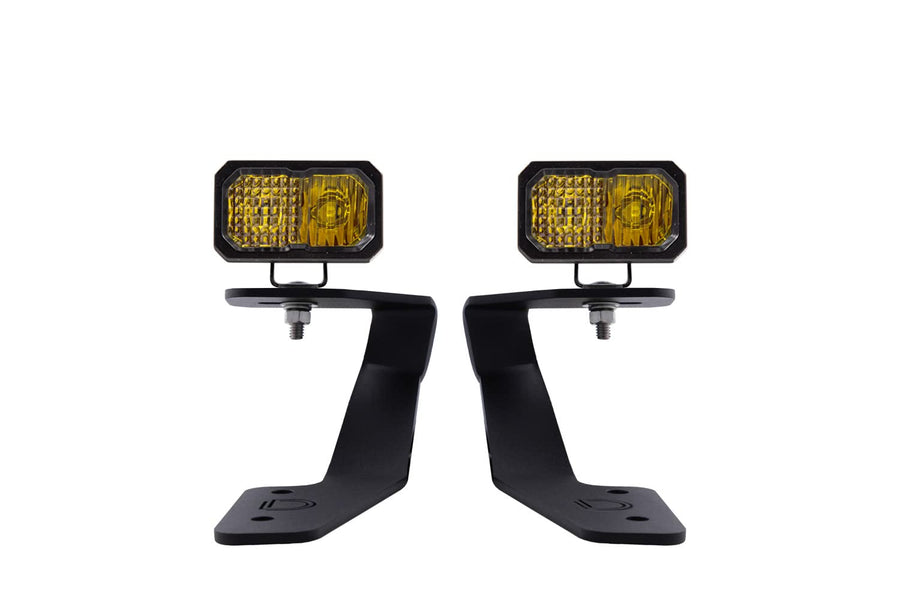 Diode Dynamics Backlit Stage Series Ditch Light Kit for compatible with Subaru WRX 2022-2025, C2 1.0 Sport Yellow Combo