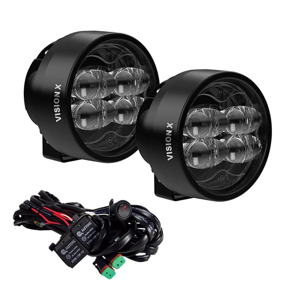 Vision X Lighting Cannon Race 4 Pair of SAE & ECE Fog Lights W/Harness