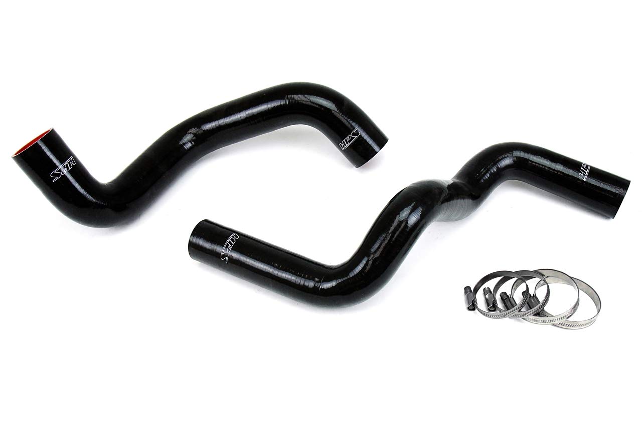 Black Silicone HPS 57-1210-BLK Radiator Coolant Hose Kit