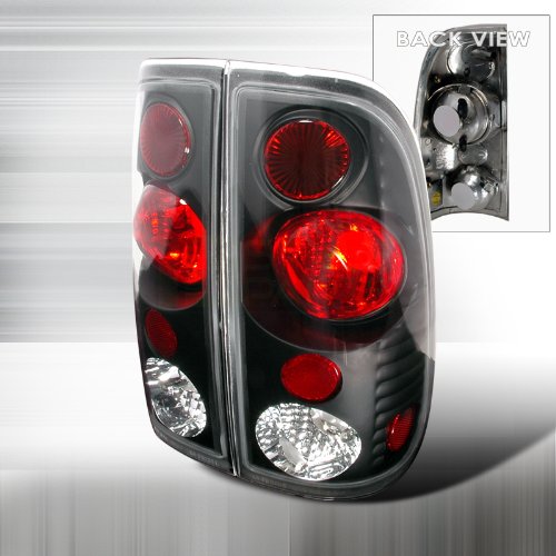 1997-2003 Ford F150, 1999-2007 Ford F350, 1999-2007 Ford F250 Altezza Tail Lights Black