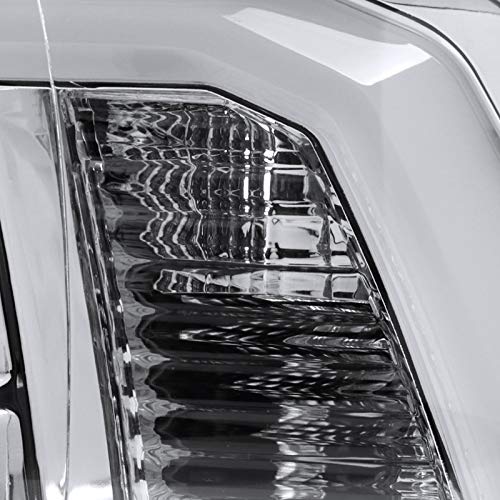 LED Light Bar Projector Headlights SPEC-D TUNING Compatible with 2009-2018 Dodge Ram 1500 2500 3500, Left + Right Pair Headlamps Assembly