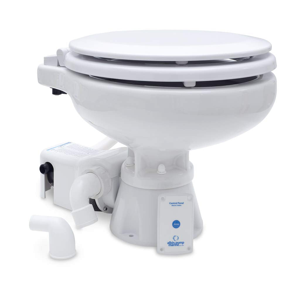 07-02-008 Albin Pump Marine Toilet Standard Electric Evo Compact Low - 12v