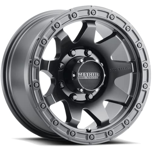 Black Method Race Wheels 317 Wheel with Matte (20 x 9. inches /8 x 6 mm, 18 mm Offset)