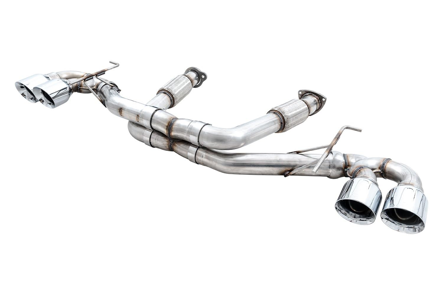 AWE Tuning Cat-Back Track Exhaust, Chrome Tips for 2020-2023 Corvette