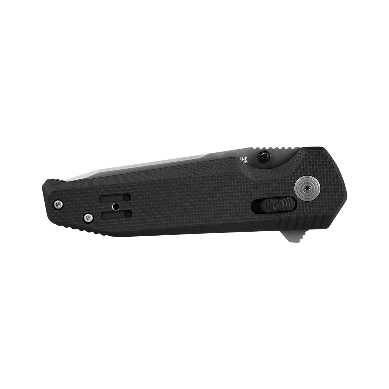 SOG XR Vision Professional Ambidextrous CTS XHP Stainless Steel Folding Knives | Single-Handed Opening | XR Lock, Black, Straight Edge