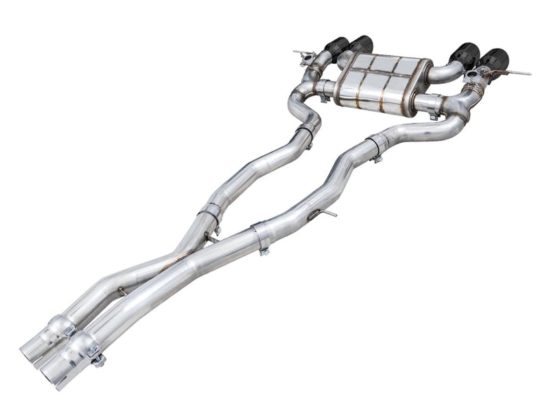 AWE Catback SwitchPath Exhaust for BMW G8X M3/M4 - Diamond Black Tips - 3025-42480