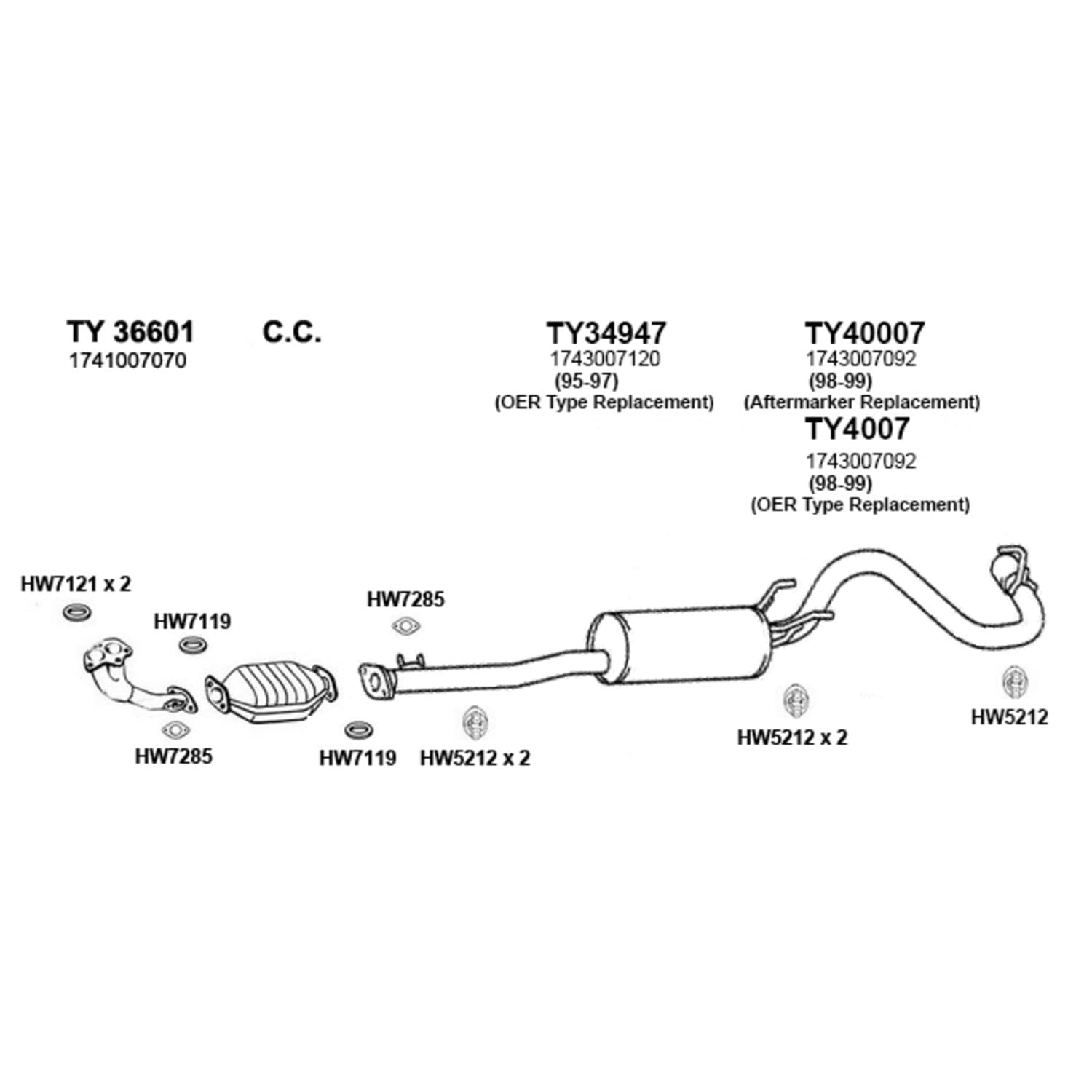 Hw7121 Ap Exhaust Products Gasket