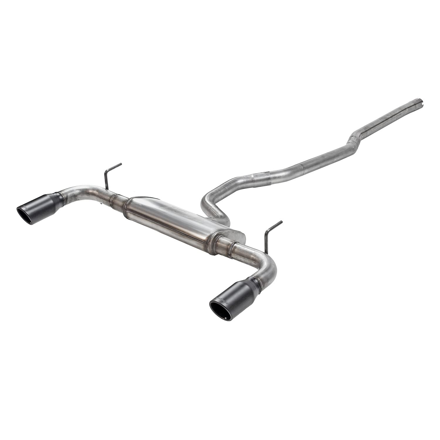 Flowmaster FlowFX 717810 Cat-Back Exhaust Kit 2.5 Inch Stainless Steel 3.5 Inch Black Ceramic Tips Dual Rear Outlet Compatible with 2014-2022 Jeep Cherokee 3.2L V6