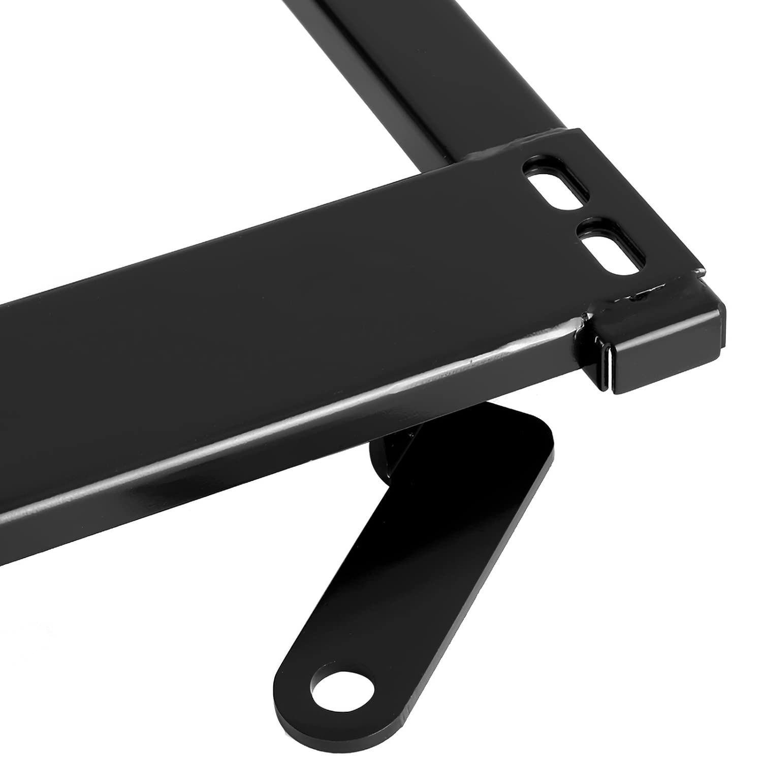 Steel Mounting Brackets Spec-D Tuning Racing Seat Rail Track Pair Compatible with 2002-2006 Mitsubishi Lancer EVO 7/8 CT9A