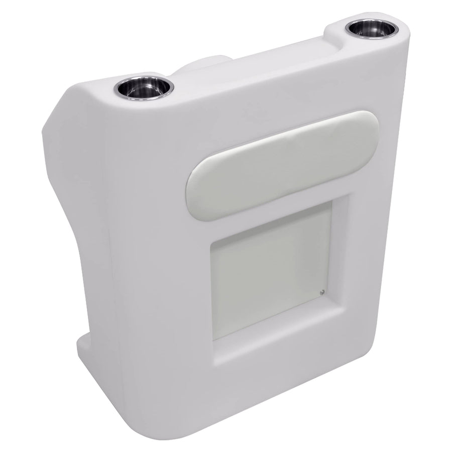 8WD1168-204 Wise Deluxe Series Pontoon Steering Console, White