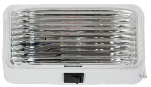 Bright White Arcon 20673 LED Porch Light with Clear Lens