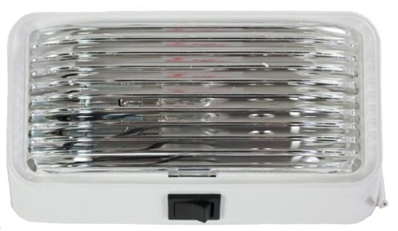 Bright White Arcon 20673 LED Porch Light with Clear Lens