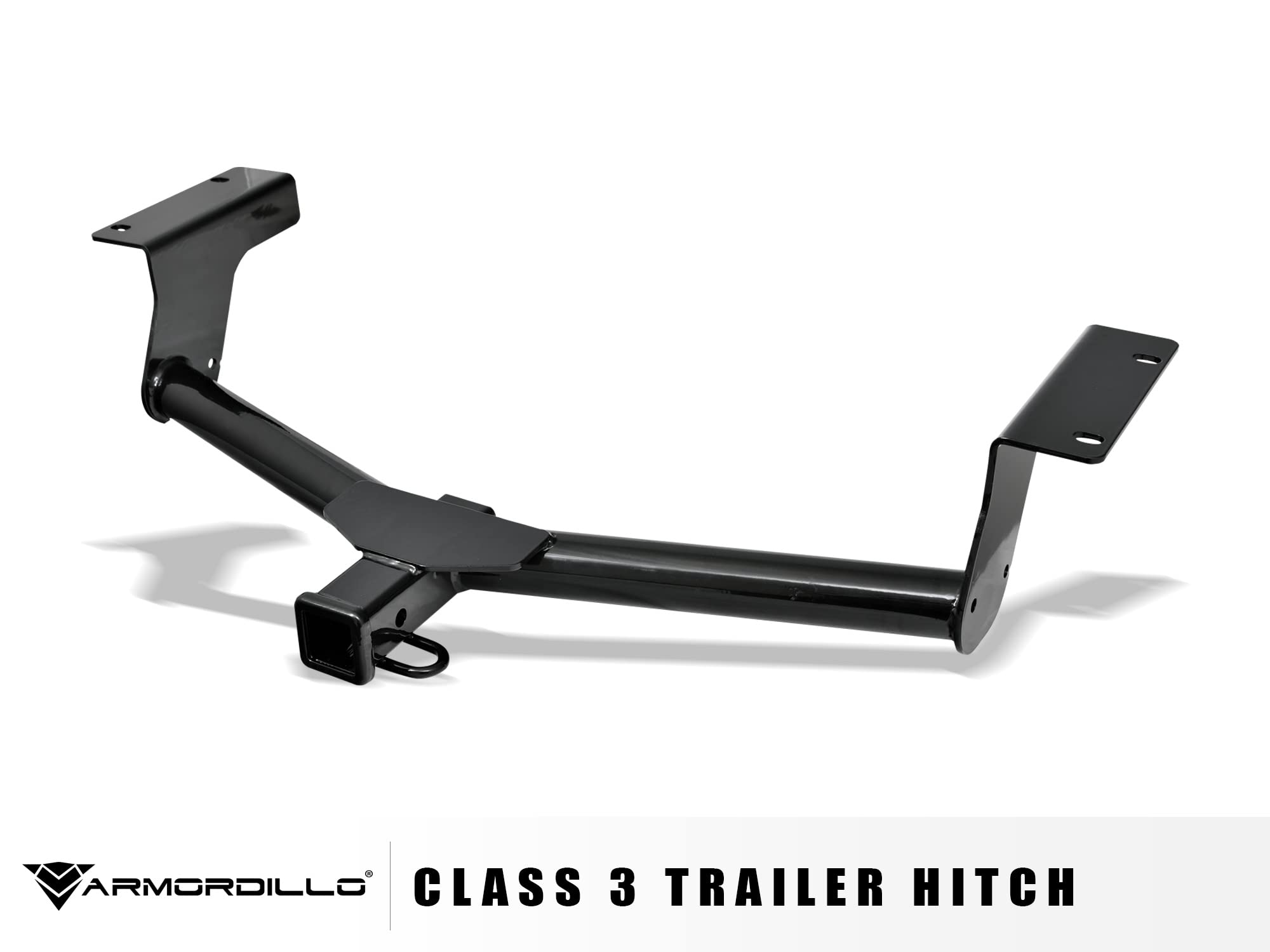 Class 3 Armordillo 7163911 Trailer Tow Hitch with 2" Receiver Tube - Black Fits 2006-2018 Toyota RAV4