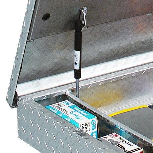 Full Size Delta 1-301000 Bright Aluminum Single Lid Deep Crossover Truck Box
