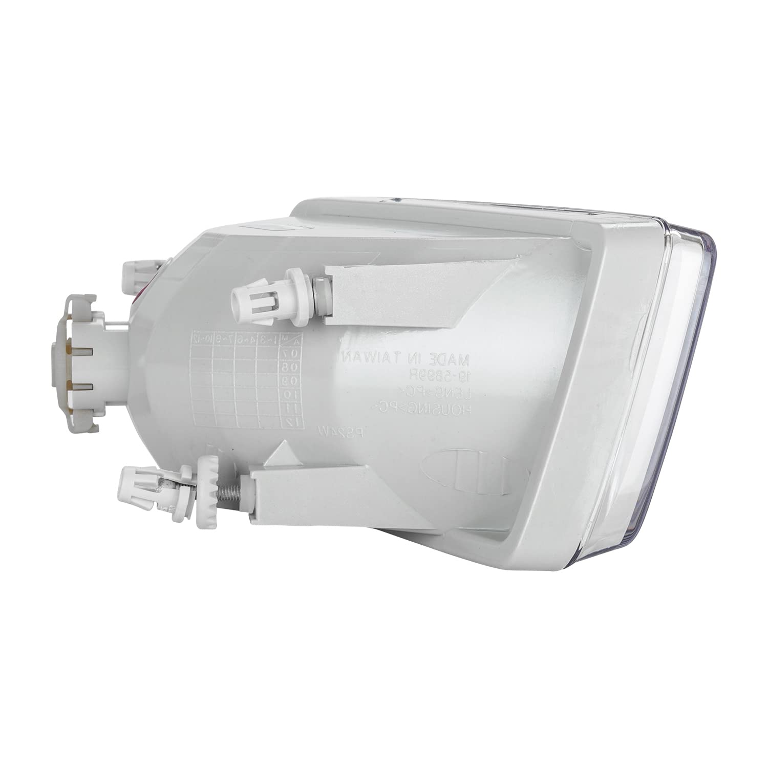 Left TYC Fog Light Assembly 19-5900-00-9 Compatible with 2007-2014 Chevrolet Silverado