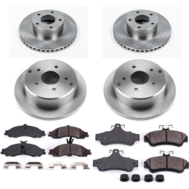 POWERSTOP Autospecialty KOE2889 Front and Rear Replacement Brake Kit-OE Brake Rotors & Ceramic Brake Pads For Pontiac GTO 2004 [Model Specific]