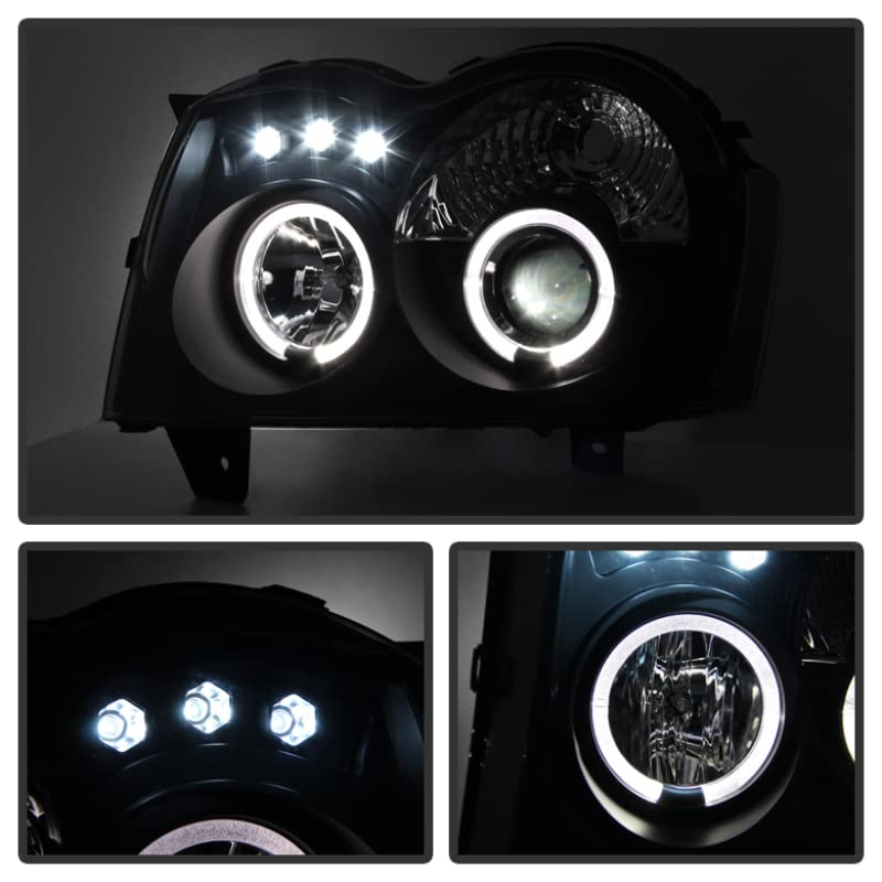 Auto Spyder 5078551 LED Halo Projector Headlights Black/Smoked