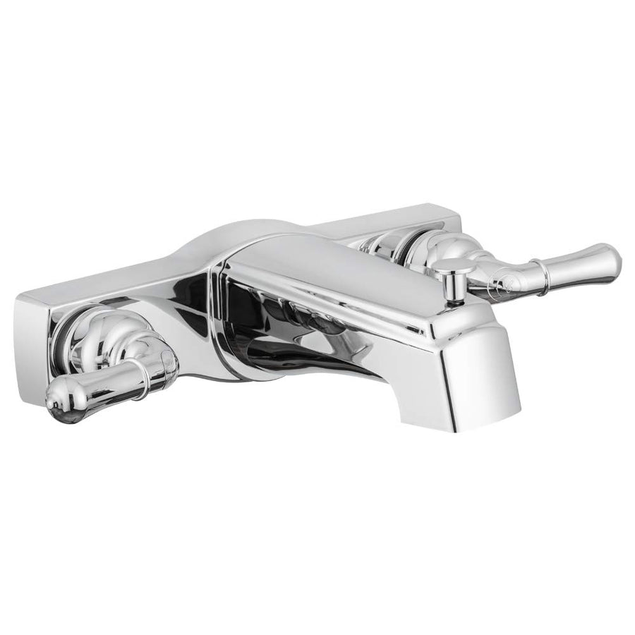 Dura Faucet Two Handle Economical Classic Tub and Shower Faucet Diverter for Handheld Shower (Chrome Polished)