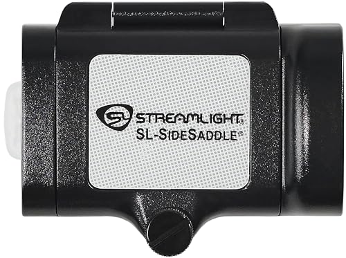 Streamlight SL-Sidesaddle 250-Lumen Hands-Free Universal Hard Hat, Helmet, and Headgear LED Light with Mount Kit and (3) x AAA Alkaline Batteries, Black