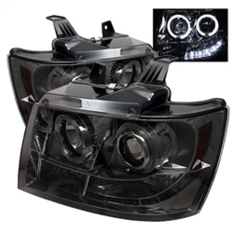 Auto Spyder 5009661 LED Halo Projector Headlights Chrome/Smoked