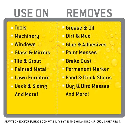 Tub O' Towels Heavy Duty Degreaser and Cleaner Spray Helps in Removing Oil Tar Paint Dirt Caulk Grease Grime Gunk Epoxies, Industrial Strength, Home & Auto, Made In USA, Citrus Scent, 24oz
