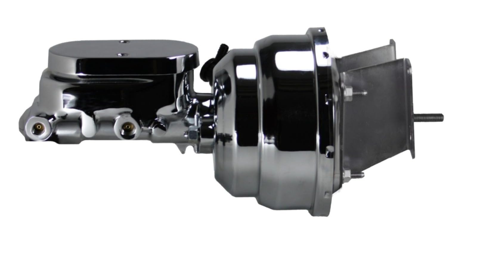 Compact-10 Series LEED BRAKES 8 Inch Dual Power Booster With 1-1/8In Bore Master Chrome