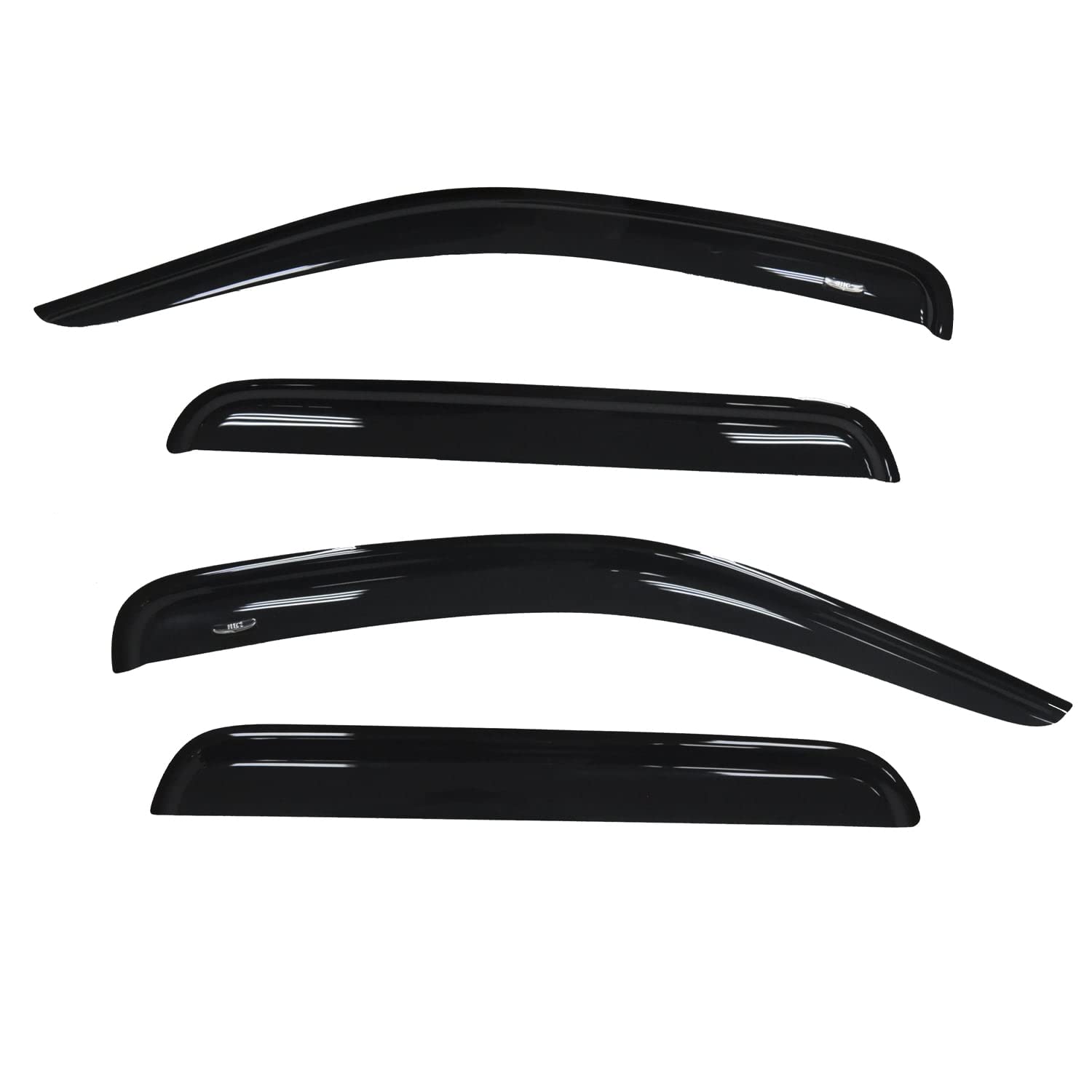 TrailFX Window Vents Rainguard Fits Nissan Frontier Crew Cab 2005-2021 Smoked Acrylic Low Profile Tape-On Side 4 Piece Deflectors TrailFX 4407H