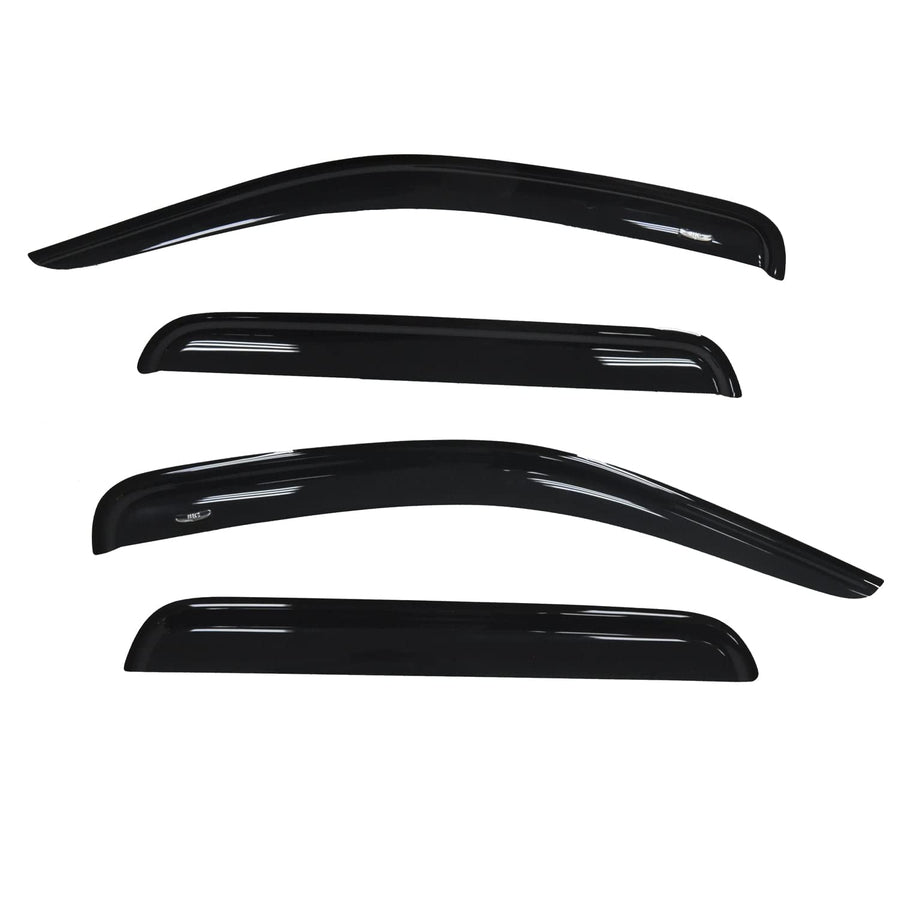TrailFX Window Vents Rainguard Fits Nissan Frontier Crew Cab 2005-2021 Smoked Acrylic Low Profile Tape-On Side 4 Piece Deflectors TrailFX 4407H