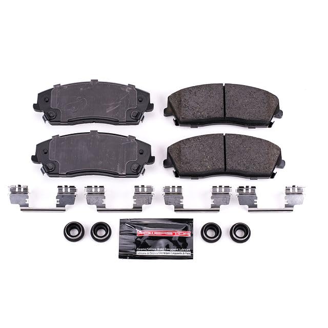 Power Stop Z23-1056 Z23 Evolution Sport Carbon Fiber Infused Ceramic Brake Pads with Hardware For Chrysler 300, Dodge Challenger, Dodge Charger, Dodge Magnum [Model Specific]