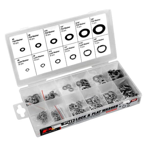 Lock & Flat Washer Assortment Performance Tool (350 Pieces)
