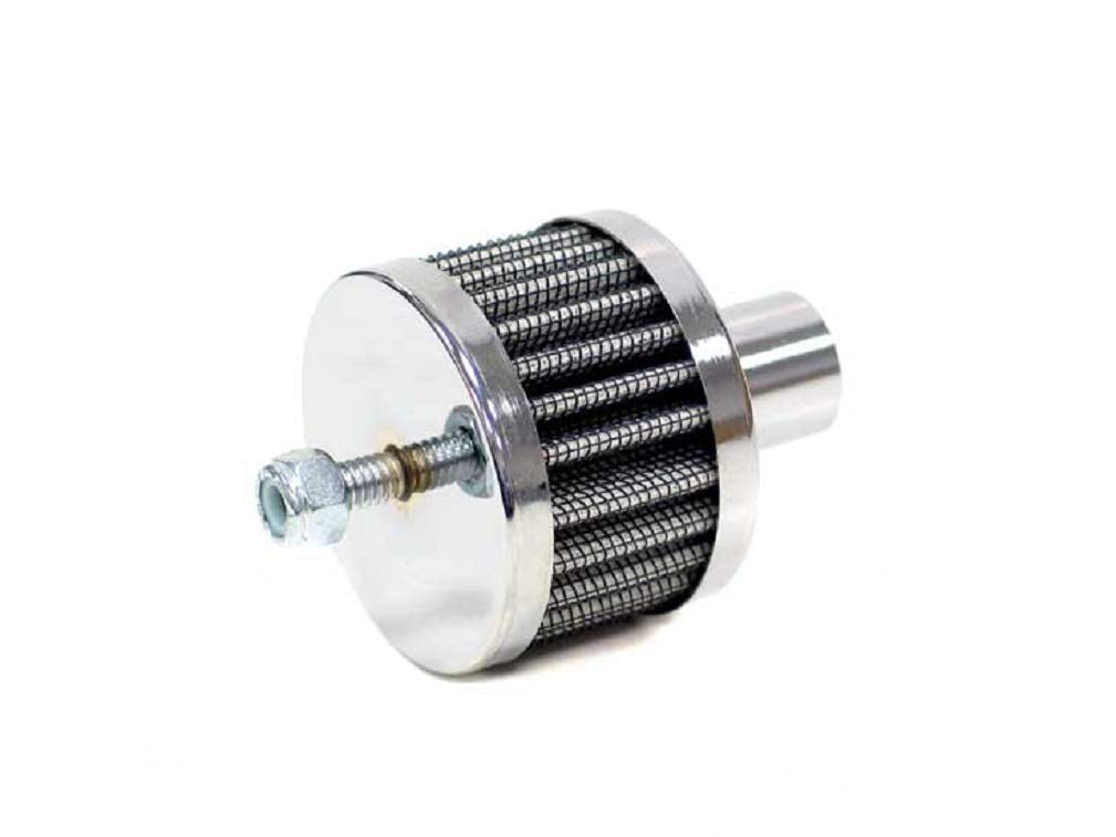 K&N Air Filter/Breather Vent: High Performance, Premium, Washable, Replacement Engine Filter: Filter Height: 1.5 in, Flange Length: 0.875 in, Shape: Breather, 62-1120