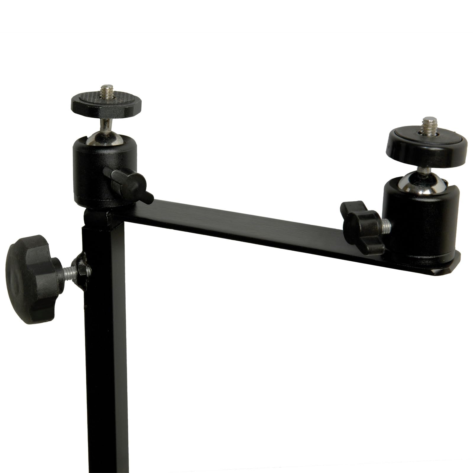 Dual Camera MUDDY Ground Mount with Threaded Receiver, Steel Construction, and 19 to 41-Inch Adjustable Height (Black)