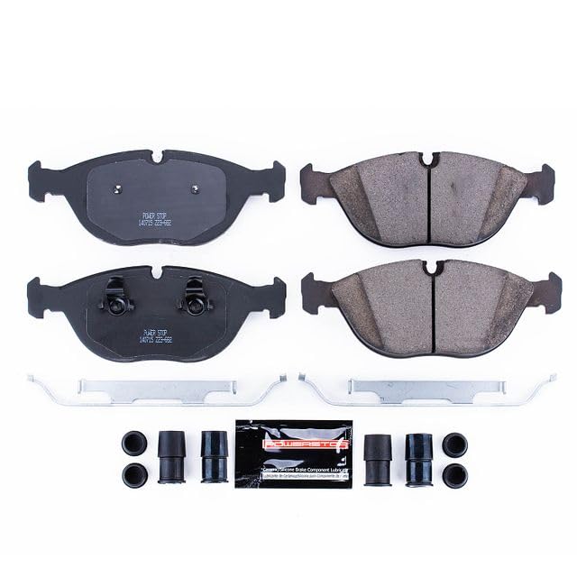 Power Stop Z23-682 Z23 Sport Ceramic Brake Pads with Hardware For TT Quattro, 750iL, Z8, Crossfire, C43 AMG, CLK55 AMG, E430, E500, E55 AMG, S430, S500, SLK32 AMG, Volkswagen [Model Specific]
