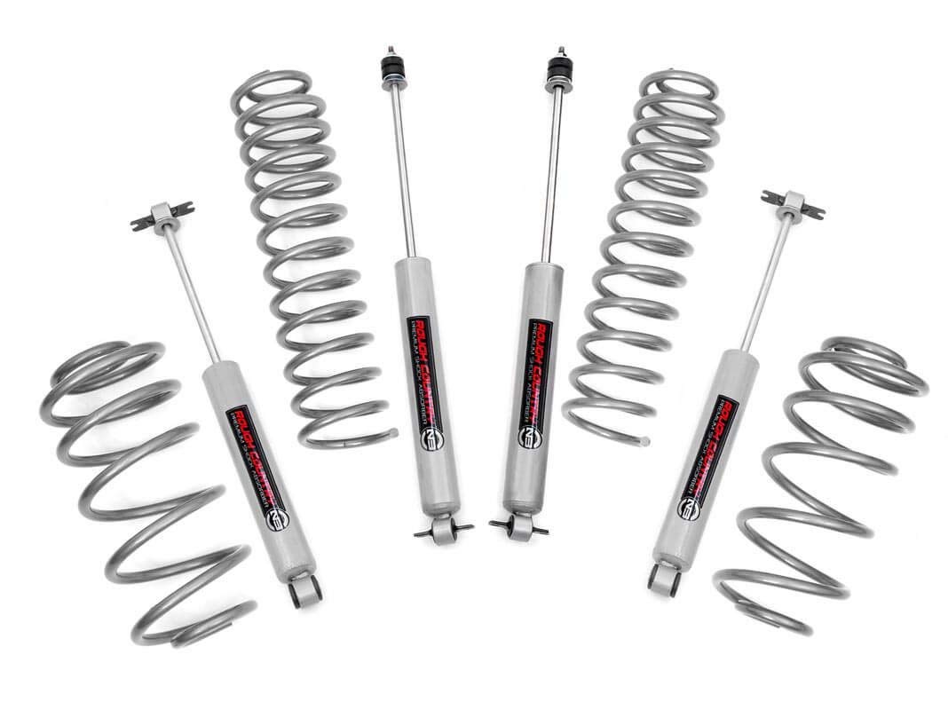 2.5" Lift Kit Rough Country for 1997-2006 Jeep Wrangler TJ | 4CYL - 652.20