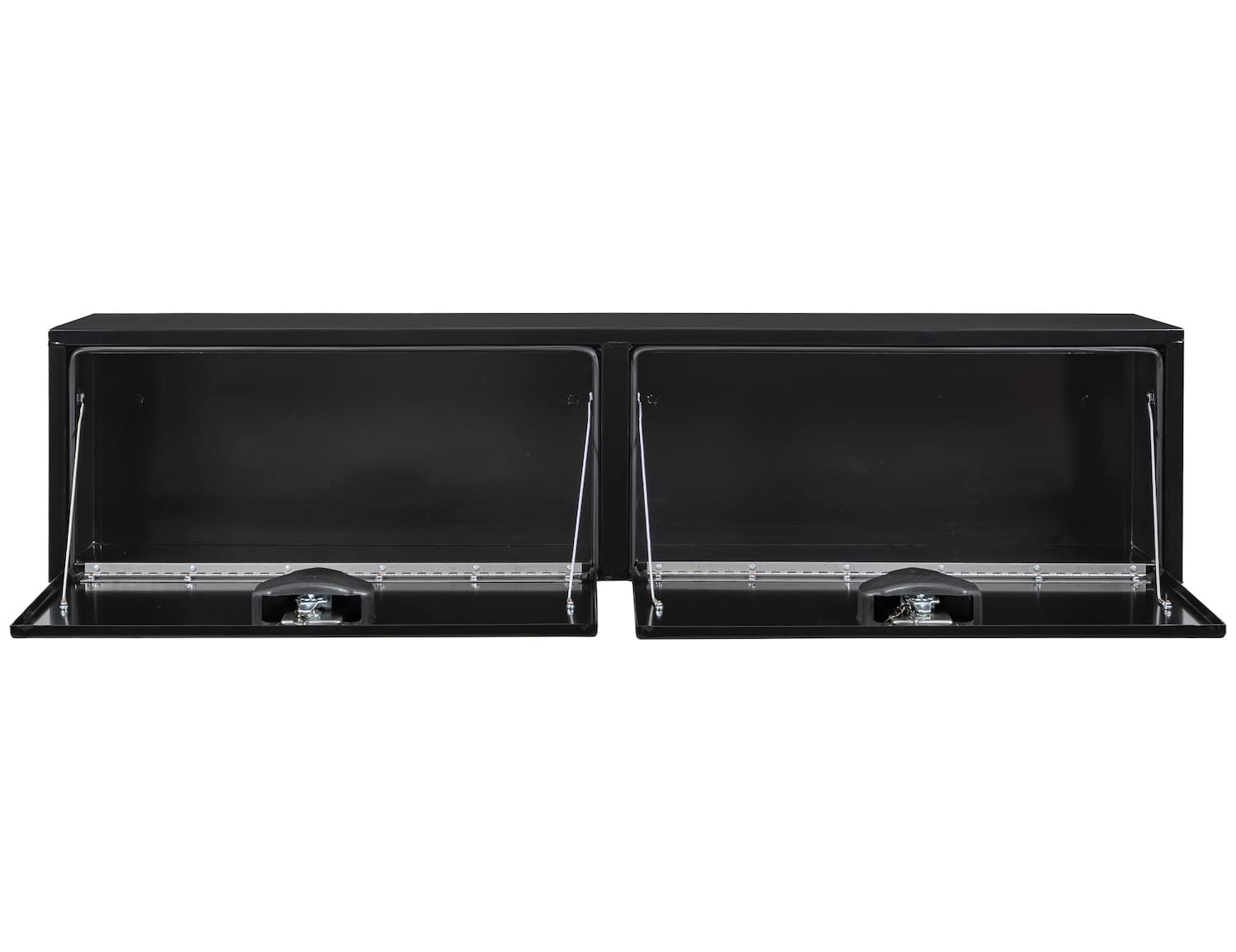Steel Buyers Products Topsider Truck Box Black With T-Handle Latch, 18 x 72 x 16 Inch, Tool Box For Storage And Organization, Lockable Chest for Work Trucks