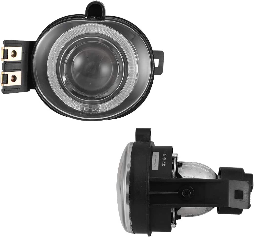 Winjet OEM Series WJ30-0065-09 for [2002-2008 Dodge RAM] [2004-2006 Dodge Durango] Driving Halo Ring Projector Fog Lights