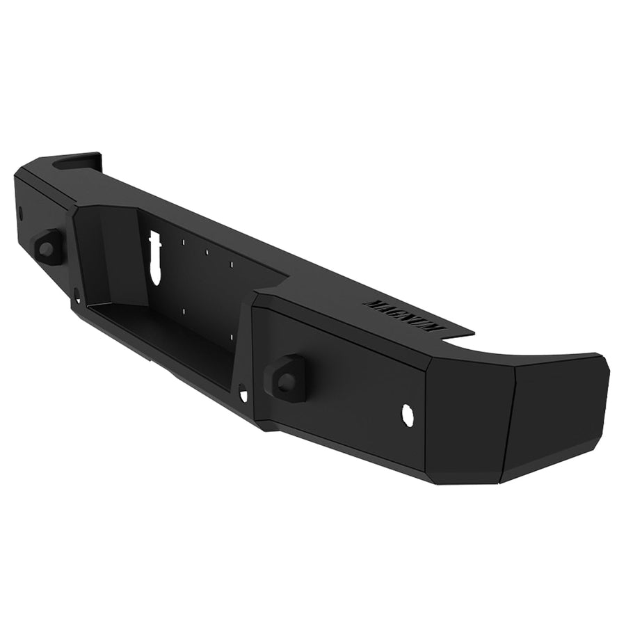 Rear Bumper Magnum RT Style Black Compatible with 2020-2025 Gladiator