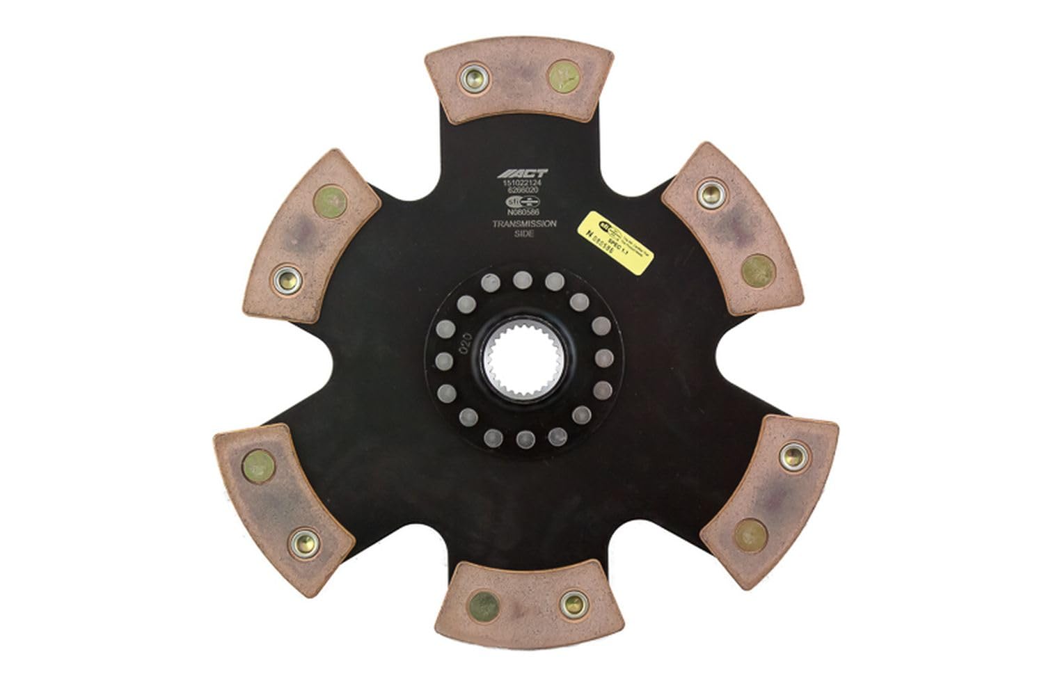6-Pad ACT 6266020 Rigid Race Clutch Disc
